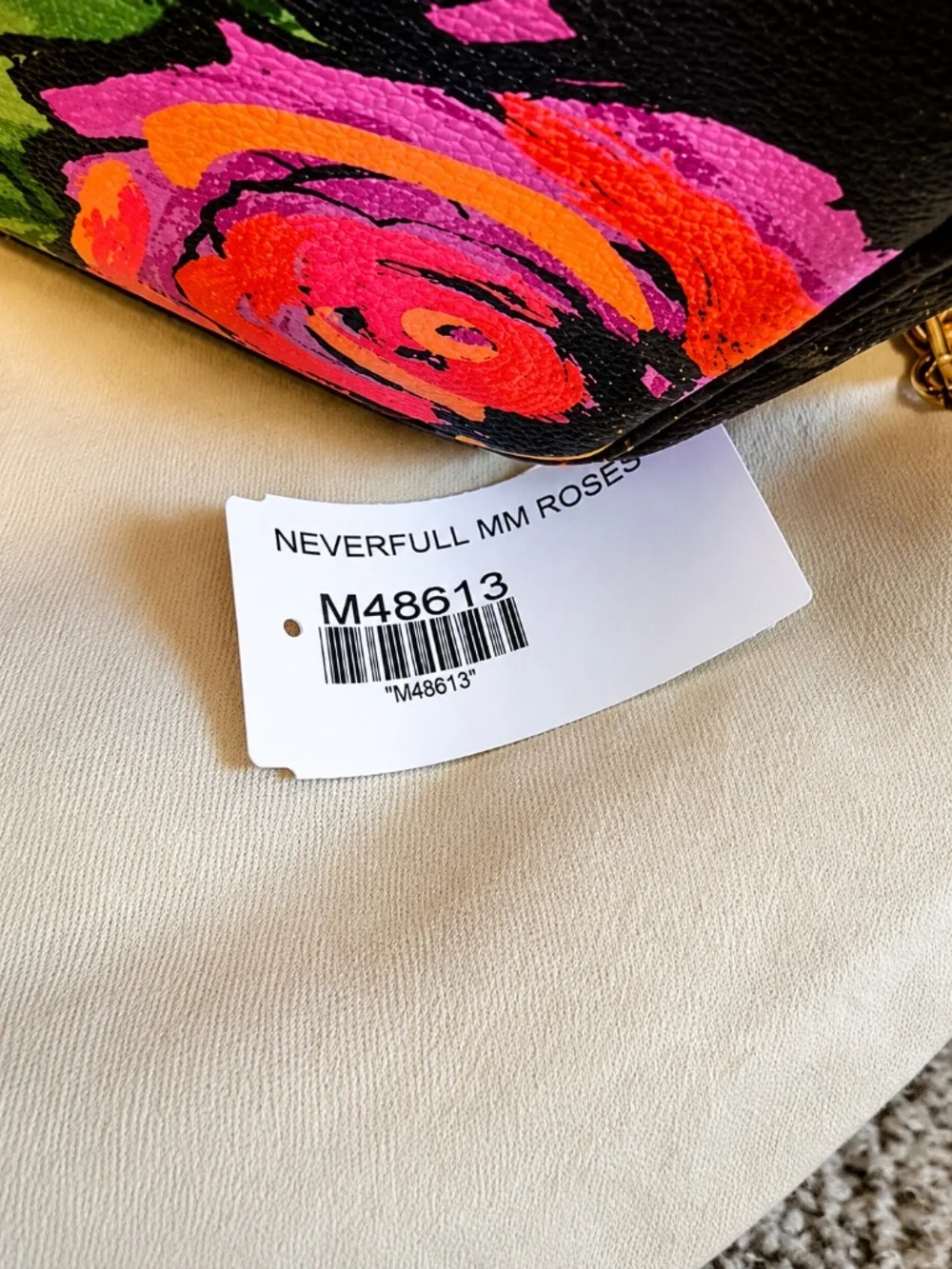 Louis Vuitton Stephen Sprouse Monogram Roses Neverfull MM Tote Bag